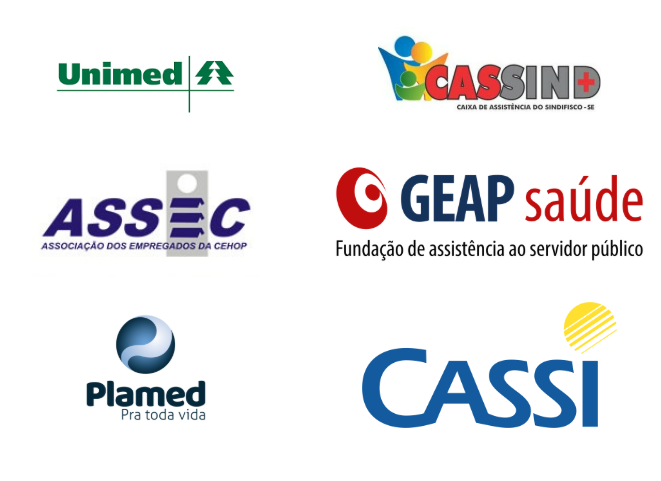 Convênios atendidos pelo Dr. Erich Ramos: Unimed, CASSIN+, ASSIC, GEAP Saúde, Plamed e CASSI